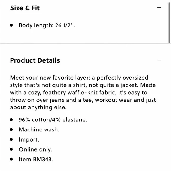 J. Crew Waffle-knit shirt-jacket size XS - Picture 6 of 10